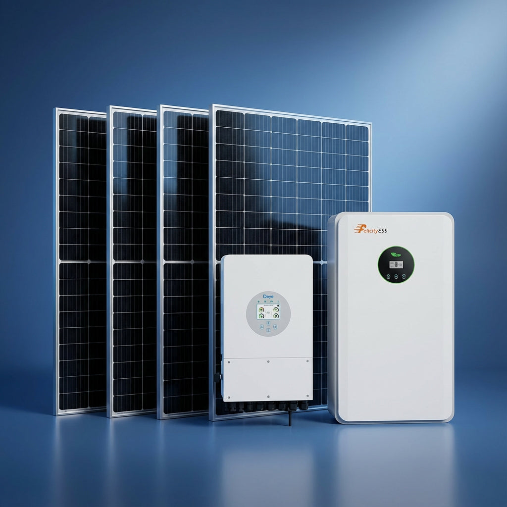 Kit Fotovoltaic Hibrid Trifazat 10kW cu Stocare 10kWh - Soluția Ideală pentru Economii Energetice