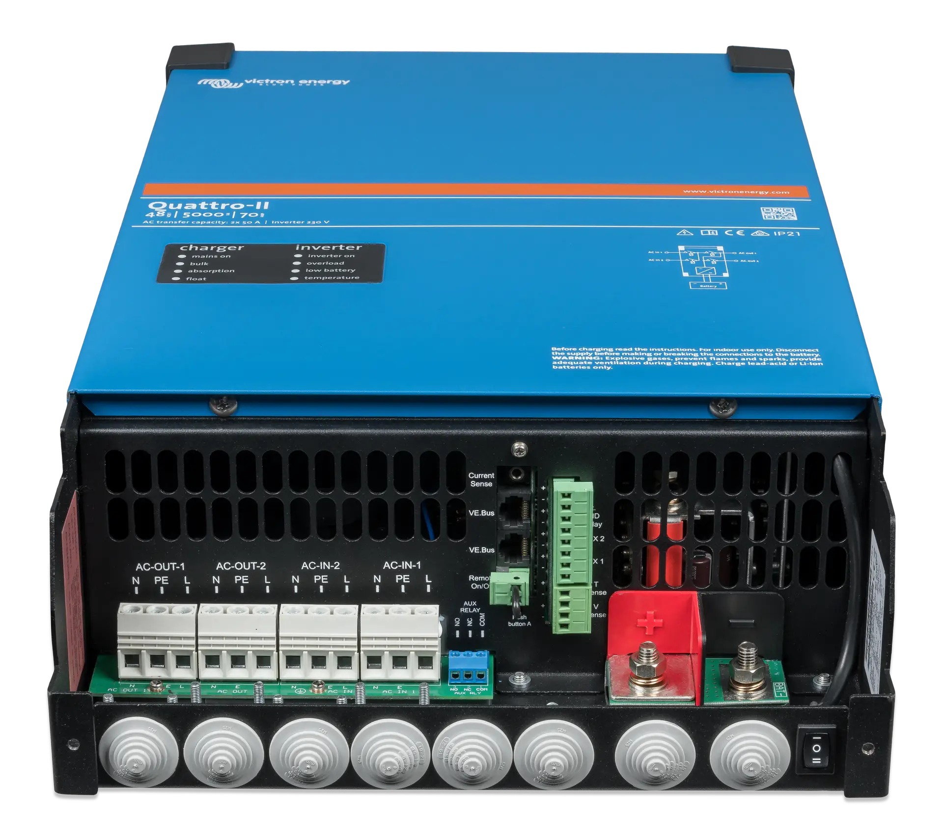 Invertor ESS Victron Quattro-II 48V monofazat 5kW